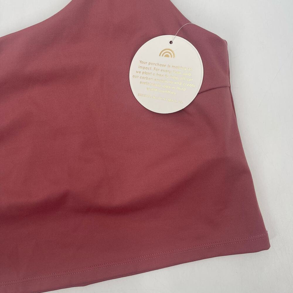 PLAYGROUND ACTIVE Tank Sports Bra Size Small One Shoulder Cali Cropped NWT Gym - Picture 8 of 11